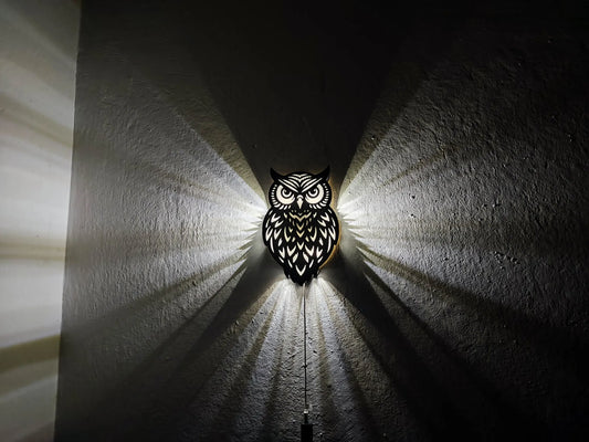 3D Nyomtatott Bagoly Alakú Lámpa