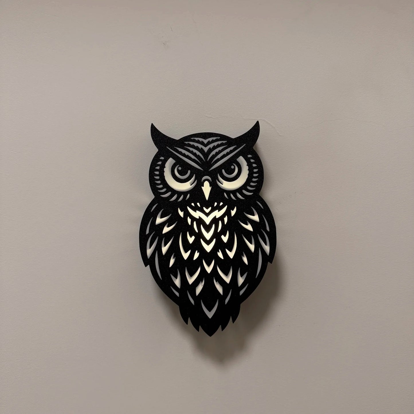 3D Nyomtatott Bagoly Alakú Lámpa