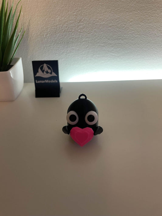 Magnetic Heart Keychain Set: Couple's Love Gift, Moveable Eyes