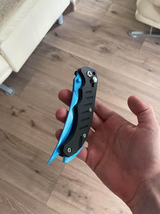 CS2 Flip Knife Blue Gem | CS2 Accessories | 3D Printed Replica