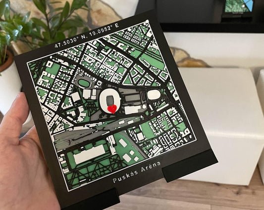 Személyre szabott 3D térkép koordináták alapján