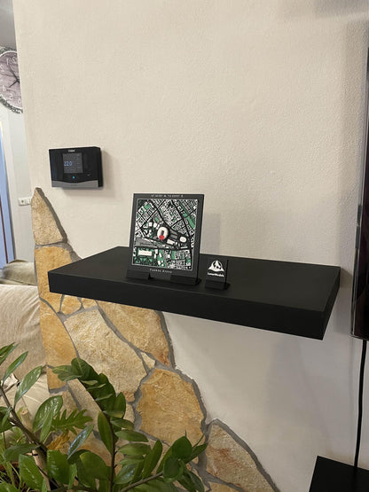 Personalized 3D City Map Art: Custom Coordinates, Engraved Gift