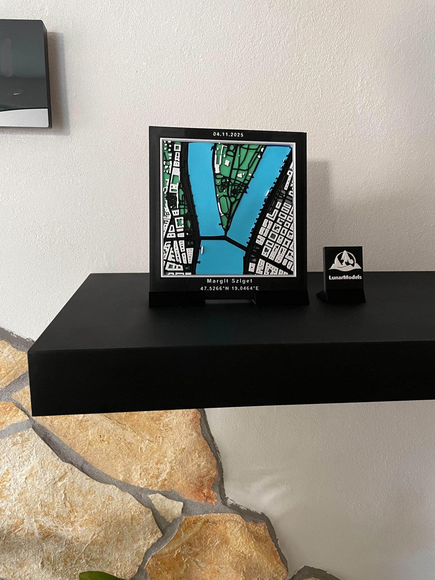 Custom 3D City Map Art: Personalized Coordinate Gift