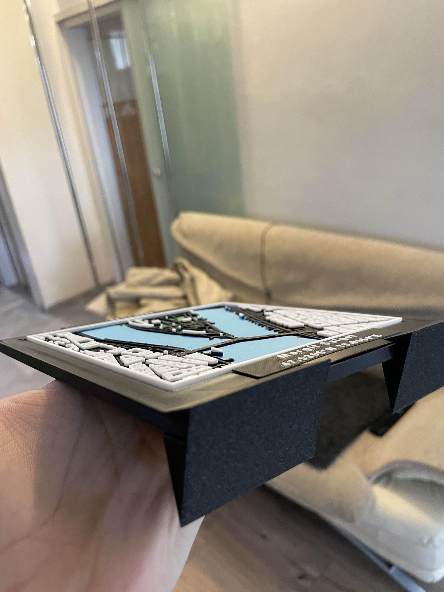 Custom 3D City Map Art: Personalized Coordinate Gift