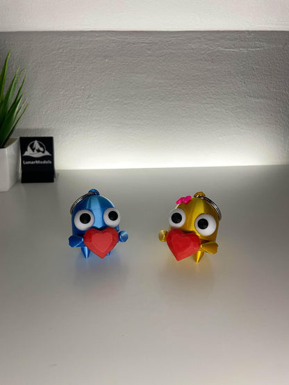 Magnetic Heart Keychain Set for Couples: Buy 2 Get 3