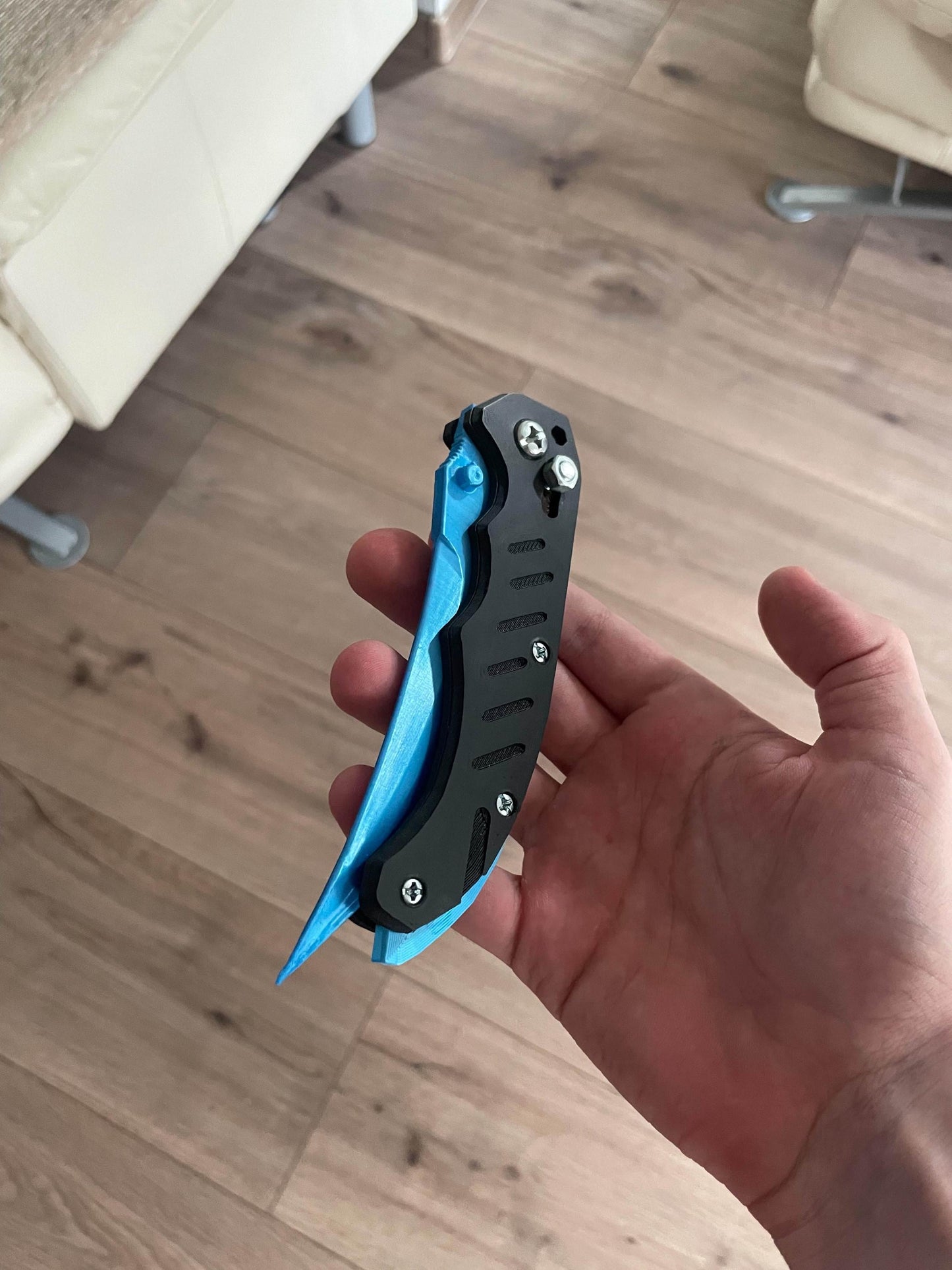 CS2 Flip Knife Blue Gem | CS2 Accessories | 3D Printed Replica