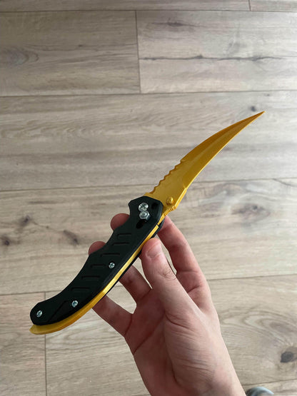 CS2 Flip Knife Gold | CS2 Accessories | 3D Printed Replica