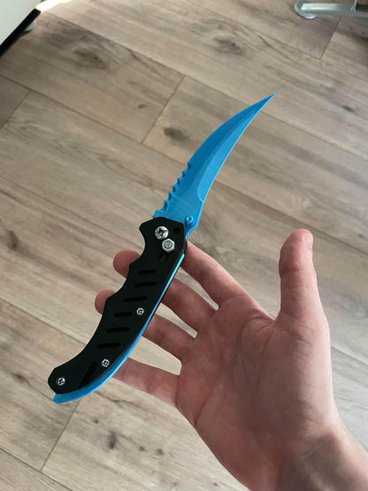 CS2 Flip Knife Blue Gem | CS2 Accessories | 3D Printed Replica