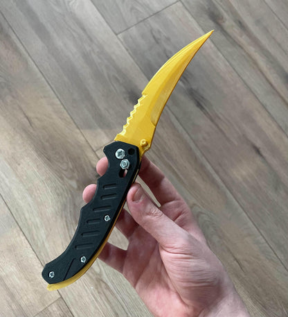 CS2 Flip Knife Gold | CS2 Accessories | 3D Printed Replica